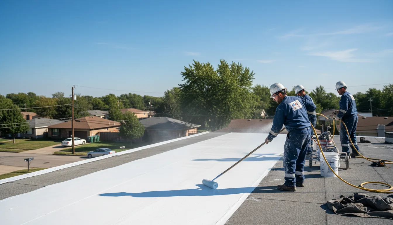 Commercial roof coating in Laurier, WA near me
